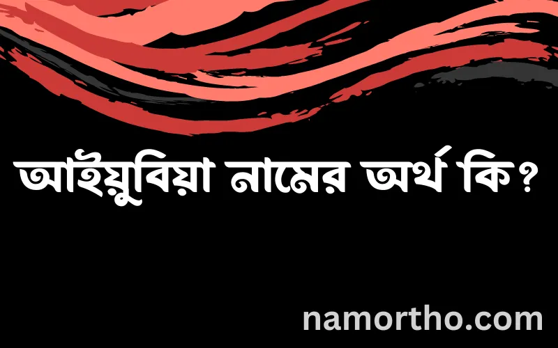 আইয়ুবিয়া নামের আর্থ কি?