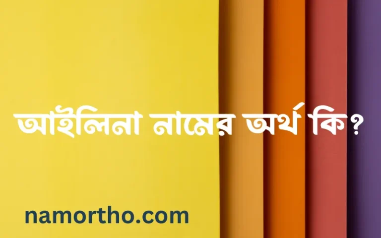 আইলিনা নামের অর্থ কি? ইসলামিক আরবি বাংলা অর্থ এবং নামের তাৎপর্য