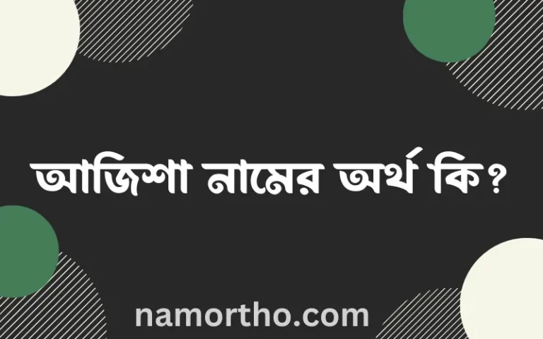 আজিশা নামের অর্থ কি? আজিশা নামের বাংলা, আরবি/ইসলামিক অর্থসমূহ