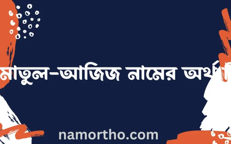 আমাতুল-আজিজ নামের অর্থ কি? আমাতুল-আজিজ নামের বাংলা, আরবি/ইসলামিক অর্থসমূহ