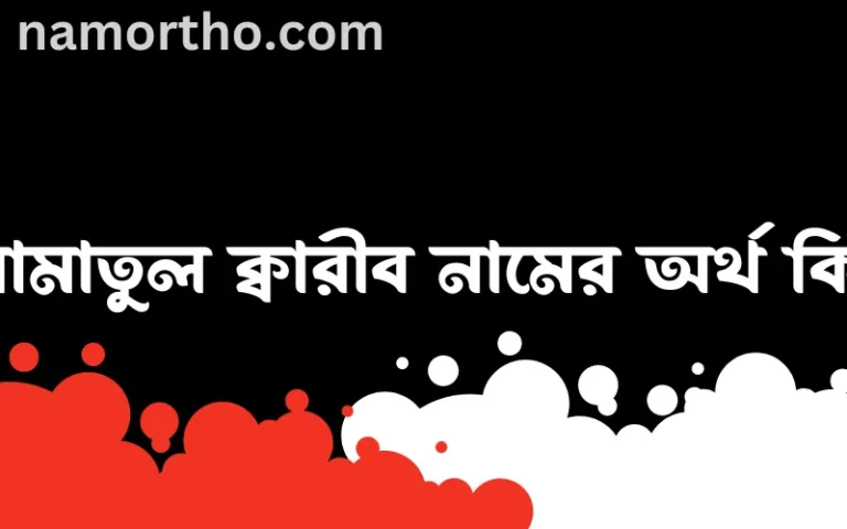আমাতুল ক্বারীব নামের অর্থ কি, ইসলামিক আরবি এবং বাংলা অর্থ জানুন