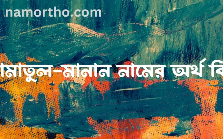 আমাতুল-মানান নামের অর্থ কি? (ব্যাখ্যা ও বিশ্লেষণ) জানুন