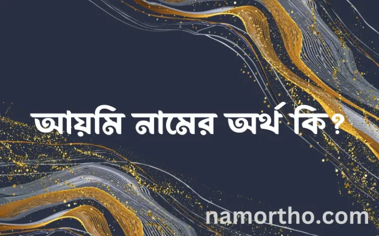 আয়মি নামের অর্থ কি এবং ইসলাম কি বলে? (বিস্তারিত)