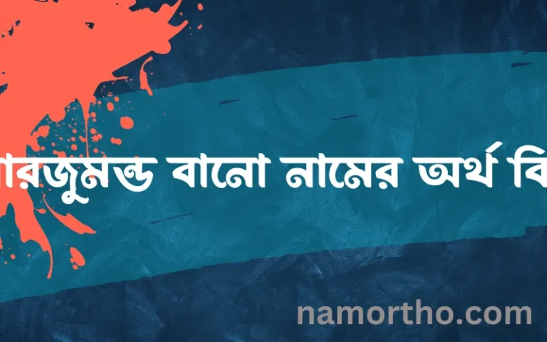 আরজুমন্ড বানো নামের অর্থ কি, ইসলামিক আরবি এবং বাংলা অর্থ জানুন