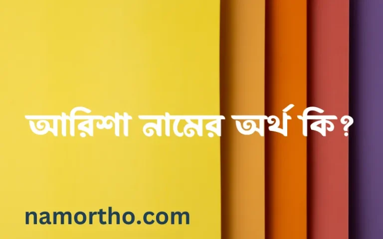 আরিশা নামের অর্থ কি? আরিশা নামের বাংলা, আরবি/ইসলামিক অর্থসমূহ