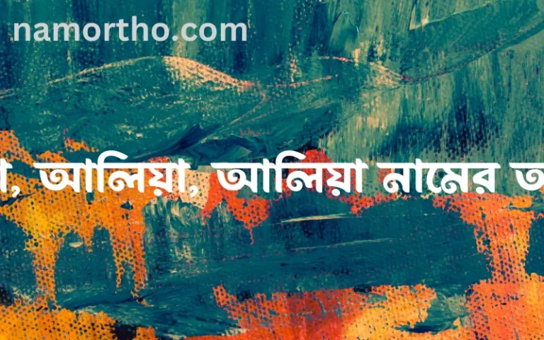 আলিয়া, আলিয়া, আলিয়া নামের অর্থ কি, ইসলামিক আরবি এবং বাংলা অর্থ জানুন