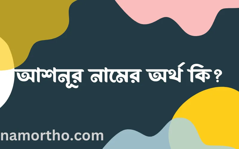 আশনূর নামের আর্থ কি?