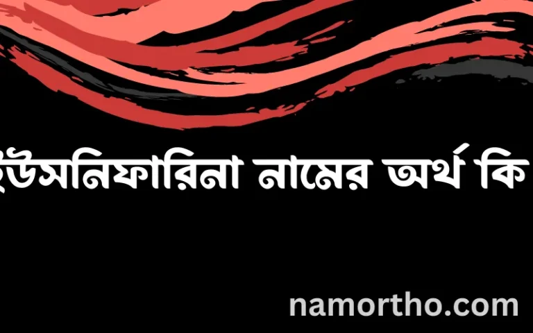 ইউসনিফারিনা নামের অর্থ কি? ইউসনিফারিনা নামের বাংলা, আরবি/ইসলামিক অর্থসমূহ