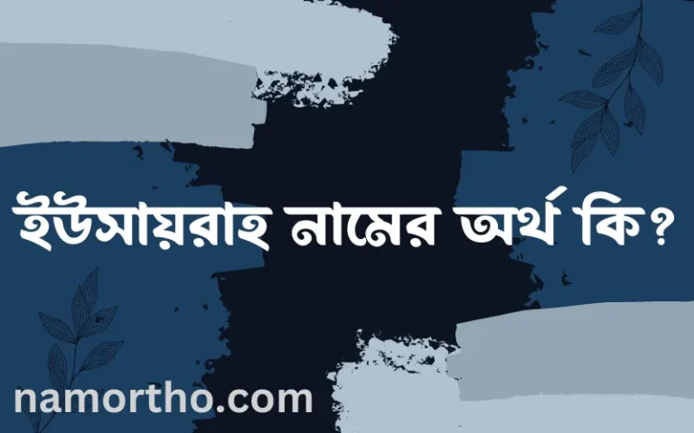 ইউসায়রাহ নামের অর্থ কি এবং ইসলাম কি বলে? (বিস্তারিত)