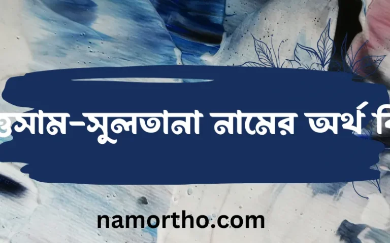 ইত্তেসাম-সুলতানা নামের অর্থ কি? (ব্যাখ্যা ও বিশ্লেষণ) জানুন