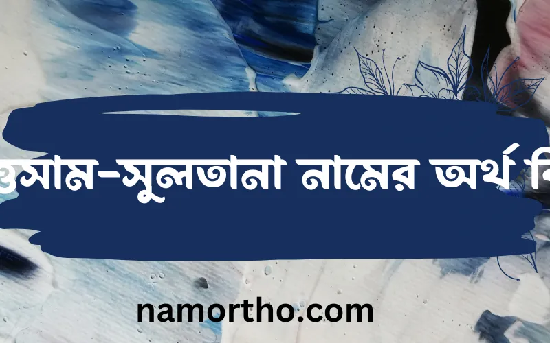 ইত্তেসাম-সুলতানা নামের আর্থ কি?