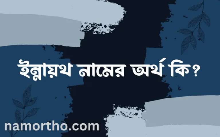 ইন্নায়থ নামের বাংলা আরবি ইসলামিক অর্থ কি?