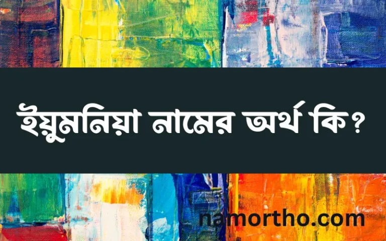 ইয়ুমনিয়া নামের অর্থ কি? ইয়ুমনিয়া নামের বাংলা, আরবি/ইসলামিক অর্থসমূহ