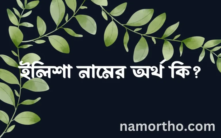 ইলিশা নামের অর্থ কি? (ব্যাখ্যা ও বিশ্লেষণ) জানুন