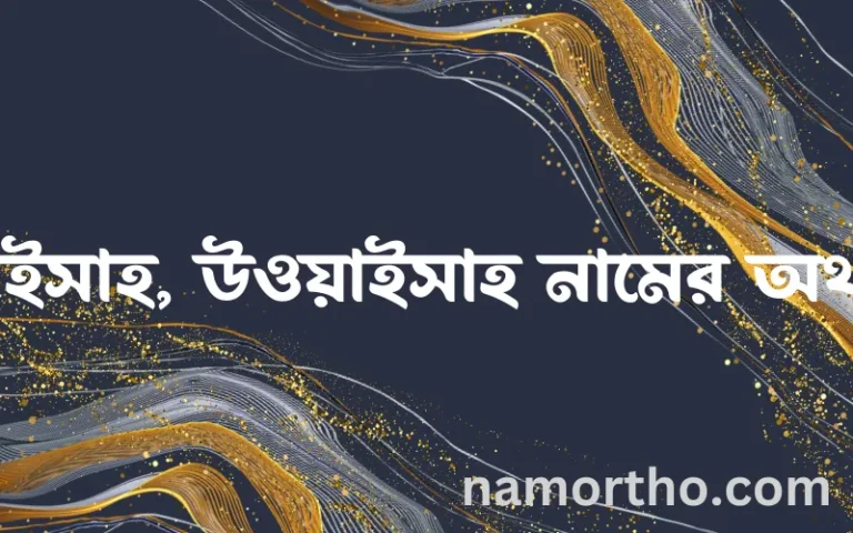 উওয়াইসাহ, উওয়াইসাহ নামের অর্থ কি? উওয়াইসাহ, উওয়াইসাহ নামের বাংলা, আরবি/ইসলামিক অর্থসমূহ