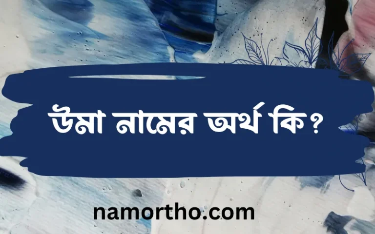উমা নামের অর্থ কি? ইসলামিক আরবি বাংলা অর্থ এবং নামের তাৎপর্য