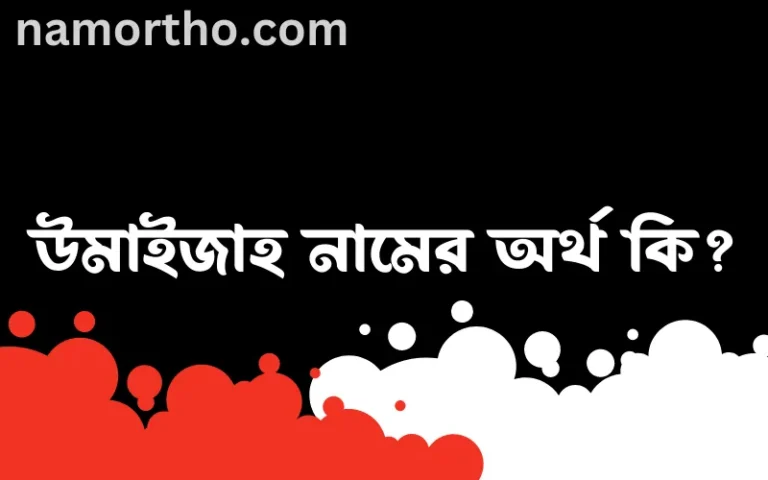 উমাইজাহ নামের অর্থ কি, ইসলামিক আরবি এবং বাংলা অর্থ জানুন