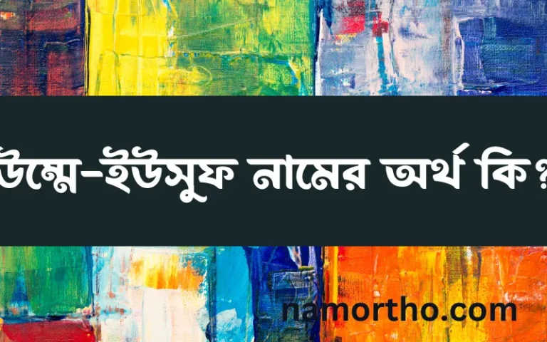 উম্মে-ইউসুফ নামের অর্থ কি? ইসলামিক আরবি বাংলা অর্থ এবং নামের তাৎপর্য
