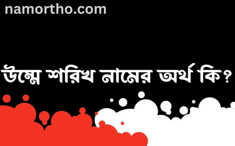 উম্মে শরিখ নামের অর্থ কি এবং ইসলাম কি বলে? (বিস্তারিত)