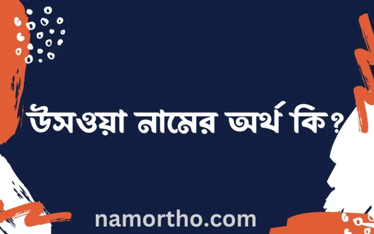 উসওয়া নামের অর্থ কি? ইসলামিক আরবি বাংলা অর্থ এবং নামের তাৎপর্য