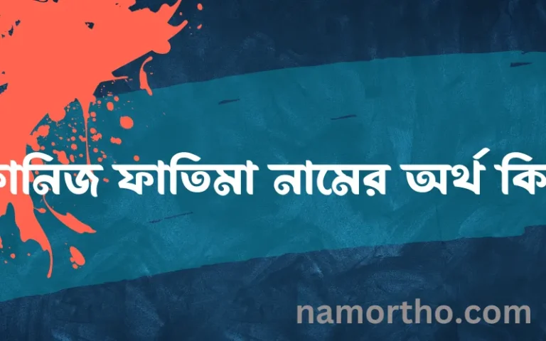 কানিজ ফাতিমা নামের অর্থ কি এবং ইসলাম কি বলে? (বিস্তারিত)