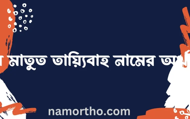 কাসি মাতুত তায়্যিবাহ নামের অর্থ কি? কাসি মাতুত তায়্যিবাহ নামের বাংলা, আরবি/ইসলামিক অর্থসমূহ