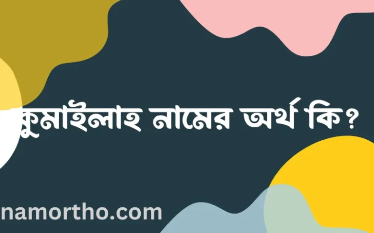 কুমাইলাহ নামের অর্থ কি? কুমাইলাহ নামের বাংলা, আরবি/ইসলামিক অর্থসমূহ