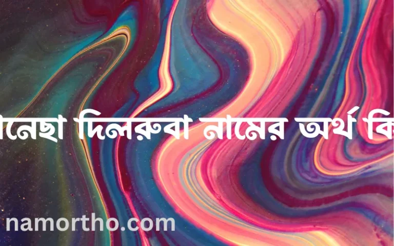 খানেছা দিলরুবা নামের অর্থ কি? ইসলামিক আরবি বাংলা অর্থ