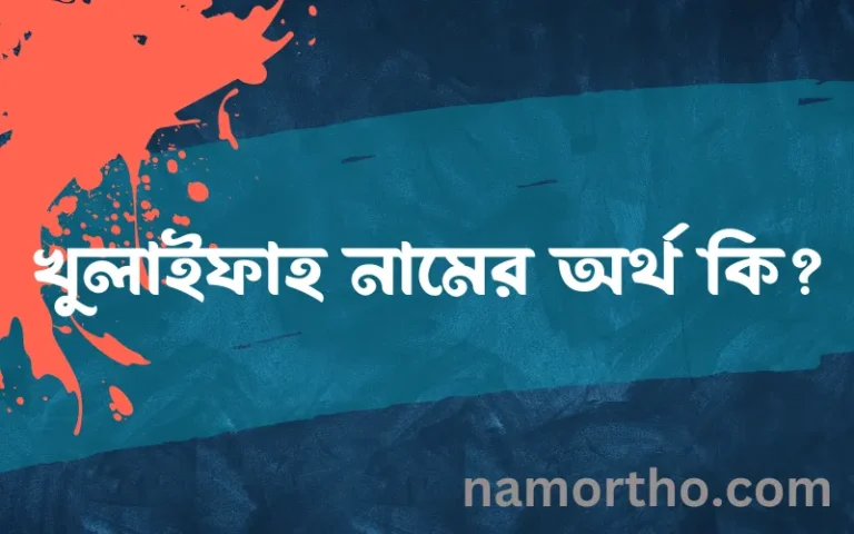 খুলাইফাহ নামের অর্থ কি, ইসলামিক আরবি এবং বাংলা অর্থ জানুন