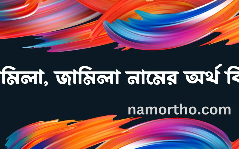 জামিলা, জামিলা নামের আর্থ কি?