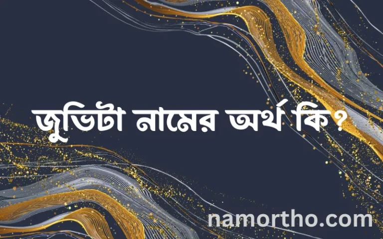 জুভিটা নামের অর্থ কি? জুভিটা নামের বাংলা, আরবি/ইসলামিক অর্থসমূহ