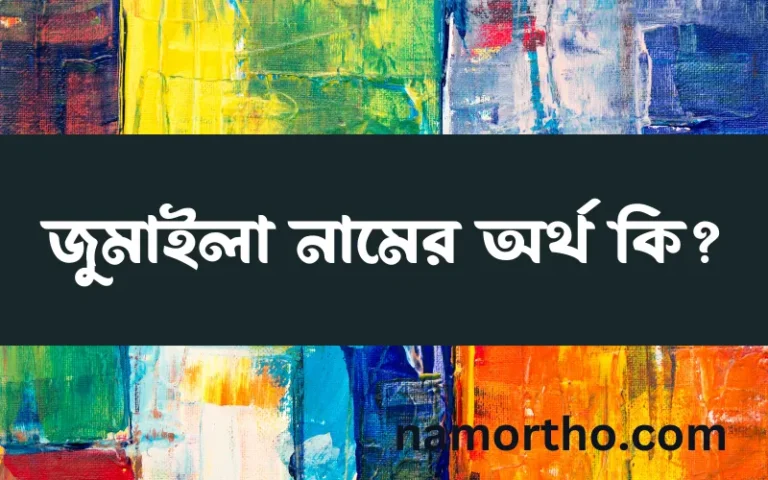 জুমাইলা নামের অর্থ কি? জুমাইলা নামের বাংলা, আরবি/ইসলামিক অর্থসমূহ