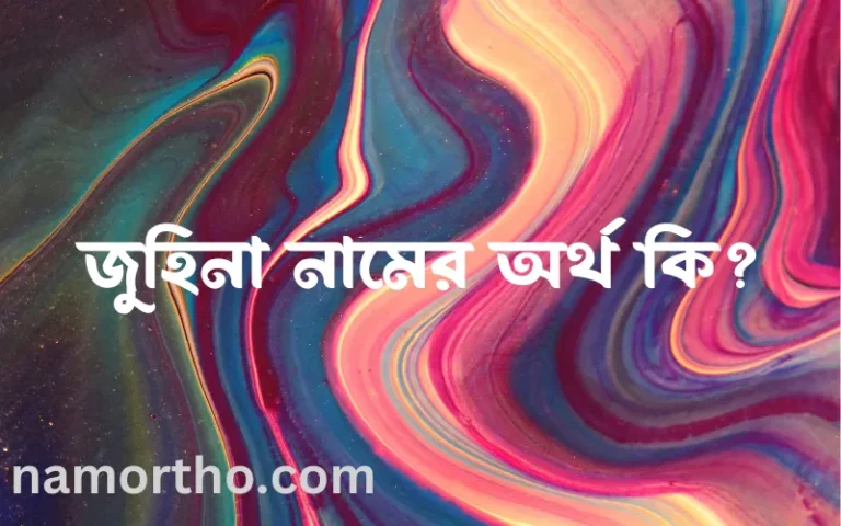 জুহিনা নামের অর্থ কি? (ব্যাখ্যা ও বিশ্লেষণ) জানুন
