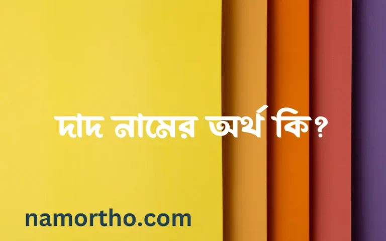 দাদ নামের অর্থ কি? (ব্যাখ্যা ও বিশ্লেষণ) জানুন