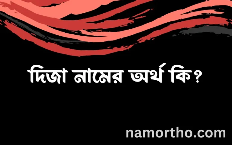 দিজা নামের অর্থ কি, ইসলামিক আরবি এবং বাংলা অর্থ জানুন