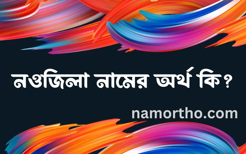 নওজিলা নামের আর্থ কি?