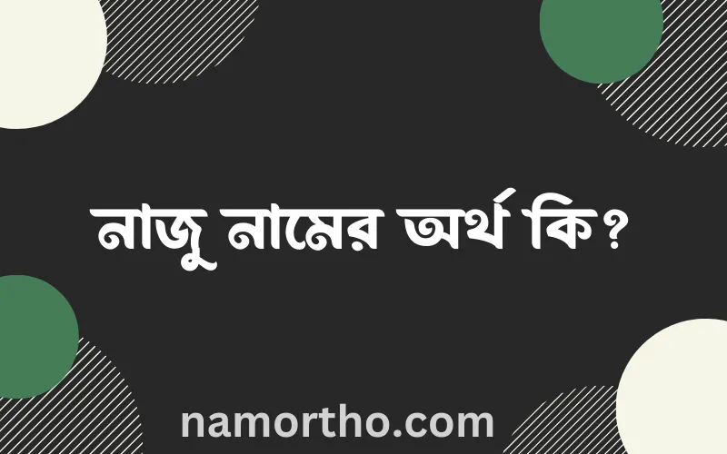নাজু নামের আর্থ কি?