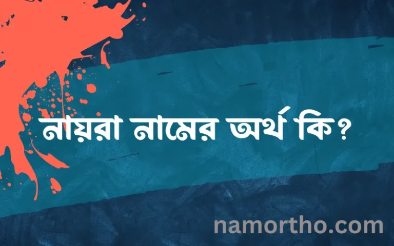 নায়রা নামের অর্থ কি? ইসলামিক আরবি বাংলা অর্থ এবং নামের তাৎপর্য