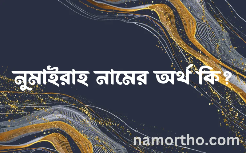 নুমাইরাহ নামের আর্থ কি?