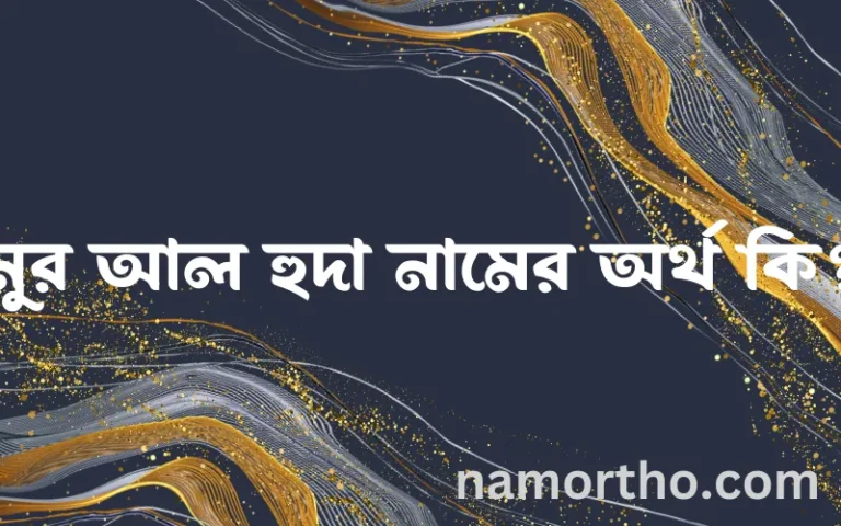 নুর আল হুদা নামের অর্থ কি? ইসলামিক আরবি বাংলা অর্থ এবং নামের তাৎপর্য