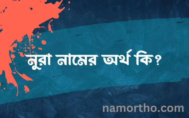 নুরা নামের অর্থ কি? নুরা নামের ইসলামিক অর্থ এবং বিস্তারিত তথ্য সমূহ