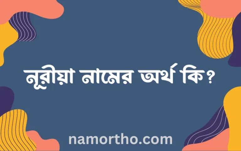 নূরীয়া নামের অর্থ কি? (ব্যাখ্যা ও বিশ্লেষণ) জানুন