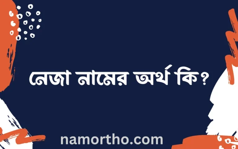 নেজা নামের অর্থ কি? নেজা নামের বাংলা, আরবি/ইসলামিক অর্থসমূহ