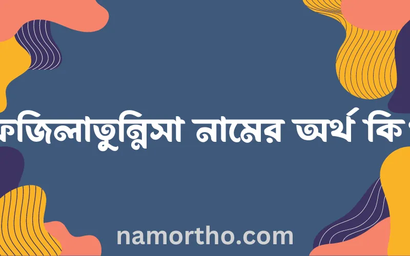 ফজিলাতুন্নিসা নামের আর্থ কি?
