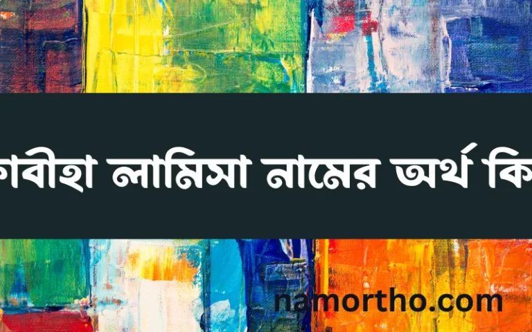 ফাবীহা লামিসা নামের অর্থ কি এবং ইসলাম কি বলে? (বিস্তারিত)
