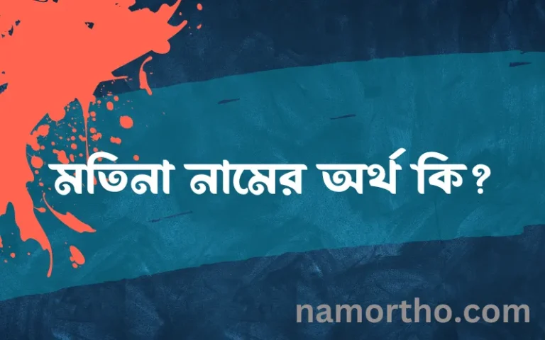 মতিনা নামের অর্থ কি? ইসলামিক আরবি বাংলা অর্থ এবং নামের তাৎপর্য