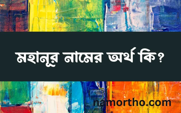 মহানূর নামের অর্থ কি, ইসলামিক আরবি এবং বাংলা অর্থ জানুন