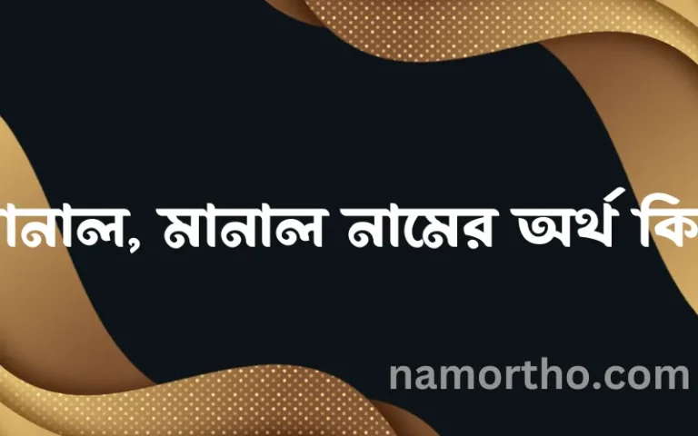 মানাল, মানাল নামের অর্থ কি? মানাল, মানাল নামের বাংলা, আরবি/ইসলামিক অর্থসমূহ