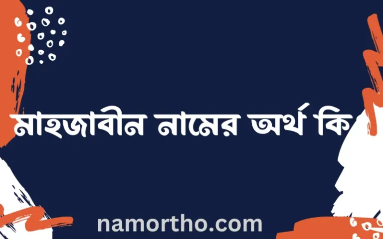 মাহজাবীন নামের অর্থ কি? ইসলামিক আরবি বাংলা অর্থ এবং নামের তাৎপর্য