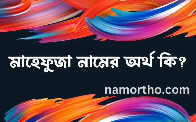 মাহেফুজা নামের অর্থ কি? (ব্যাখ্যা ও বিশ্লেষণ) জানুন